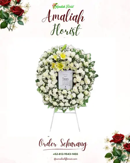 Krans Bunga Duka Kemuningan
